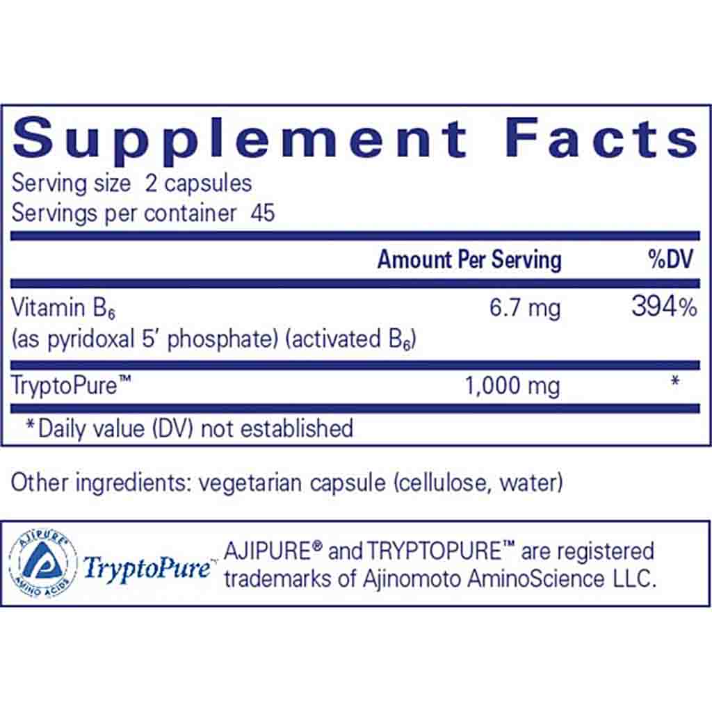 Pure Encapsulations l-Tryptophan 90c