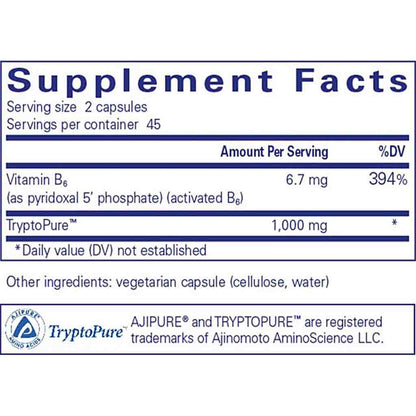 Pure Encapsulations l-Tryptophan 90c