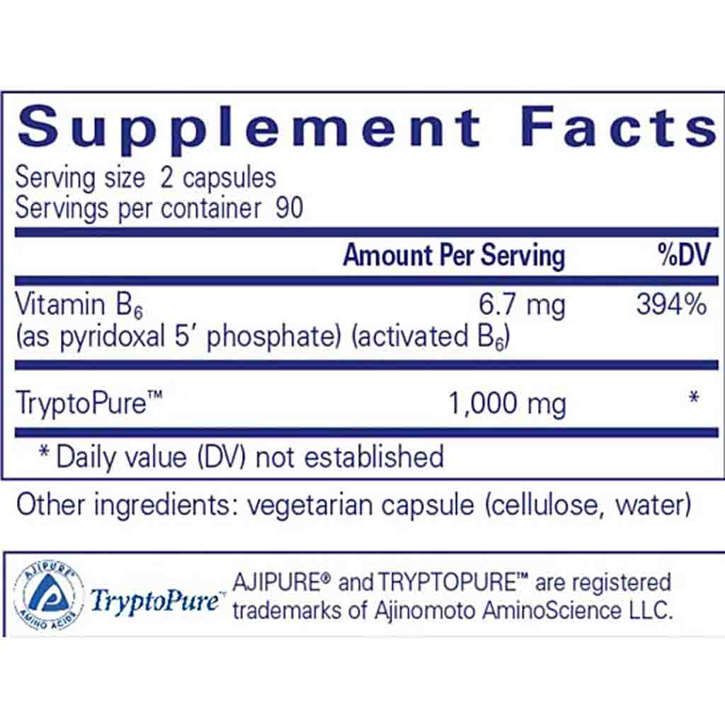 Pure Encapsulations L-Tryptophan 180c