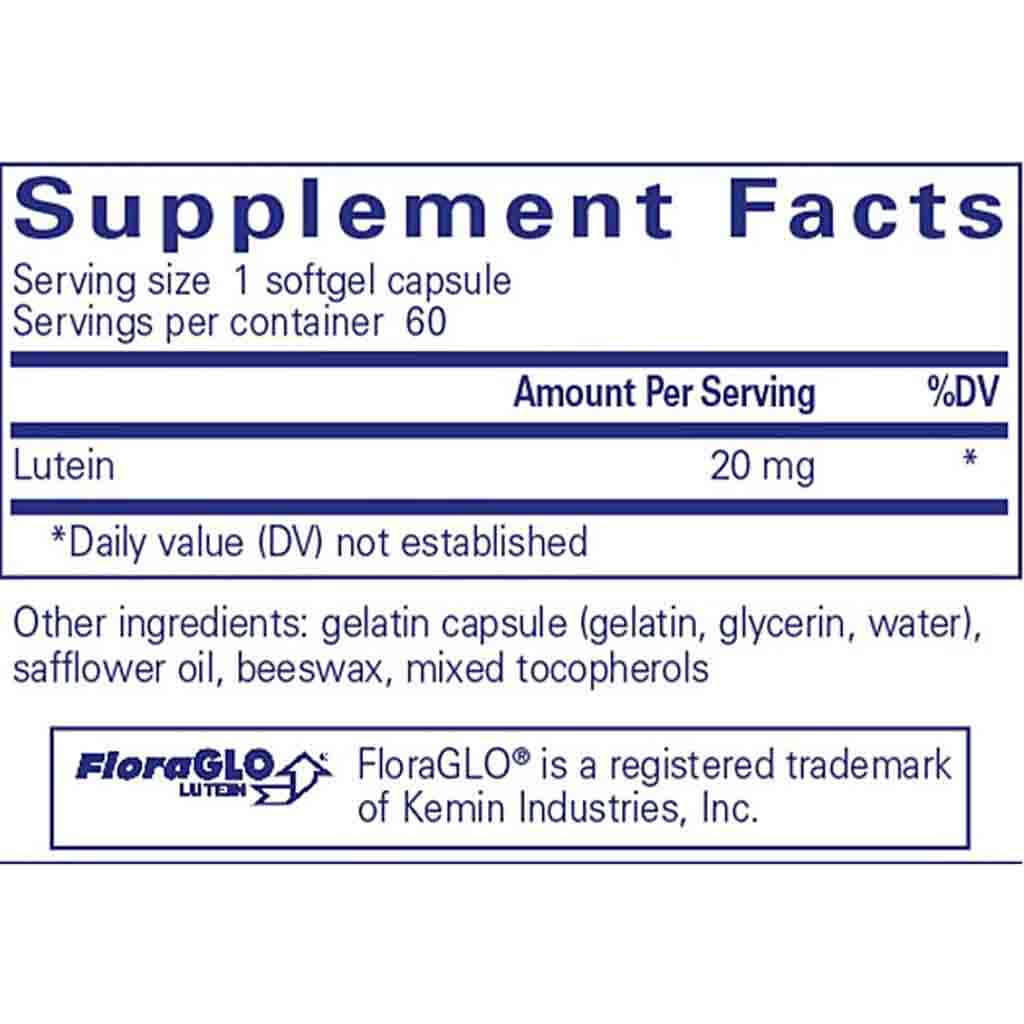 Pure Encapsulations Lutein-Zeaxanthin 60c