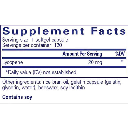 Pure Encapsulations Lycopene 20mg 60c