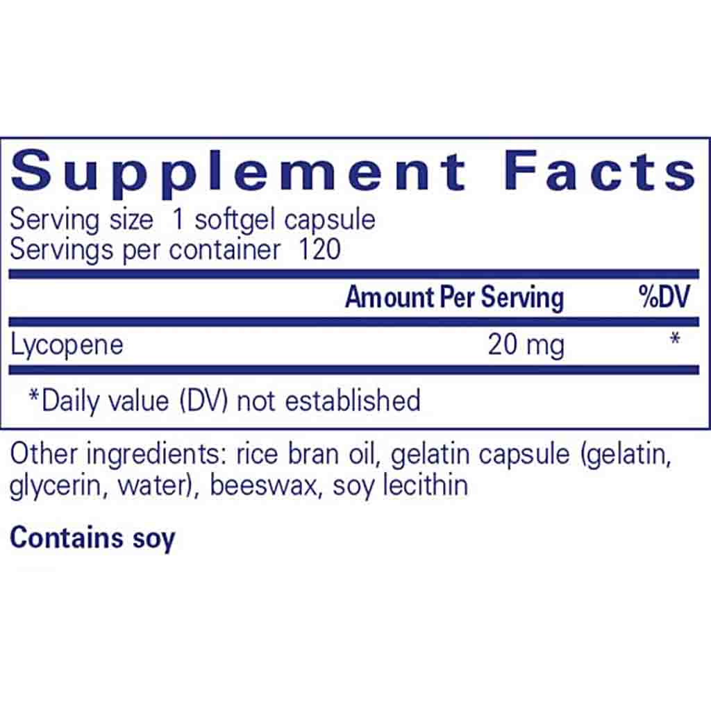 Pure Encapsulations Lycopene 20mg 120c