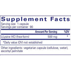 Pure Encapsulations L-Lysine 90c