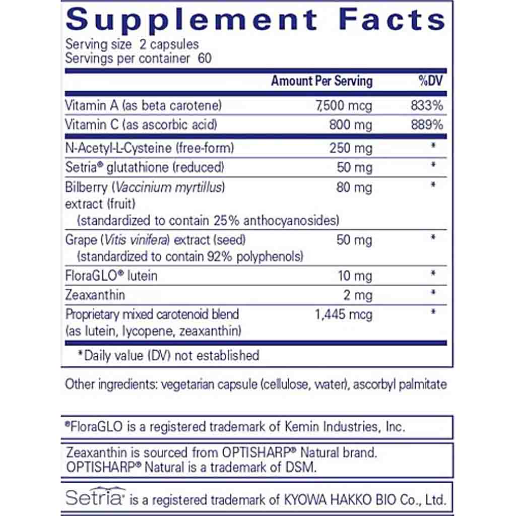 Pure Encapsulations Macular Support Formula 120C