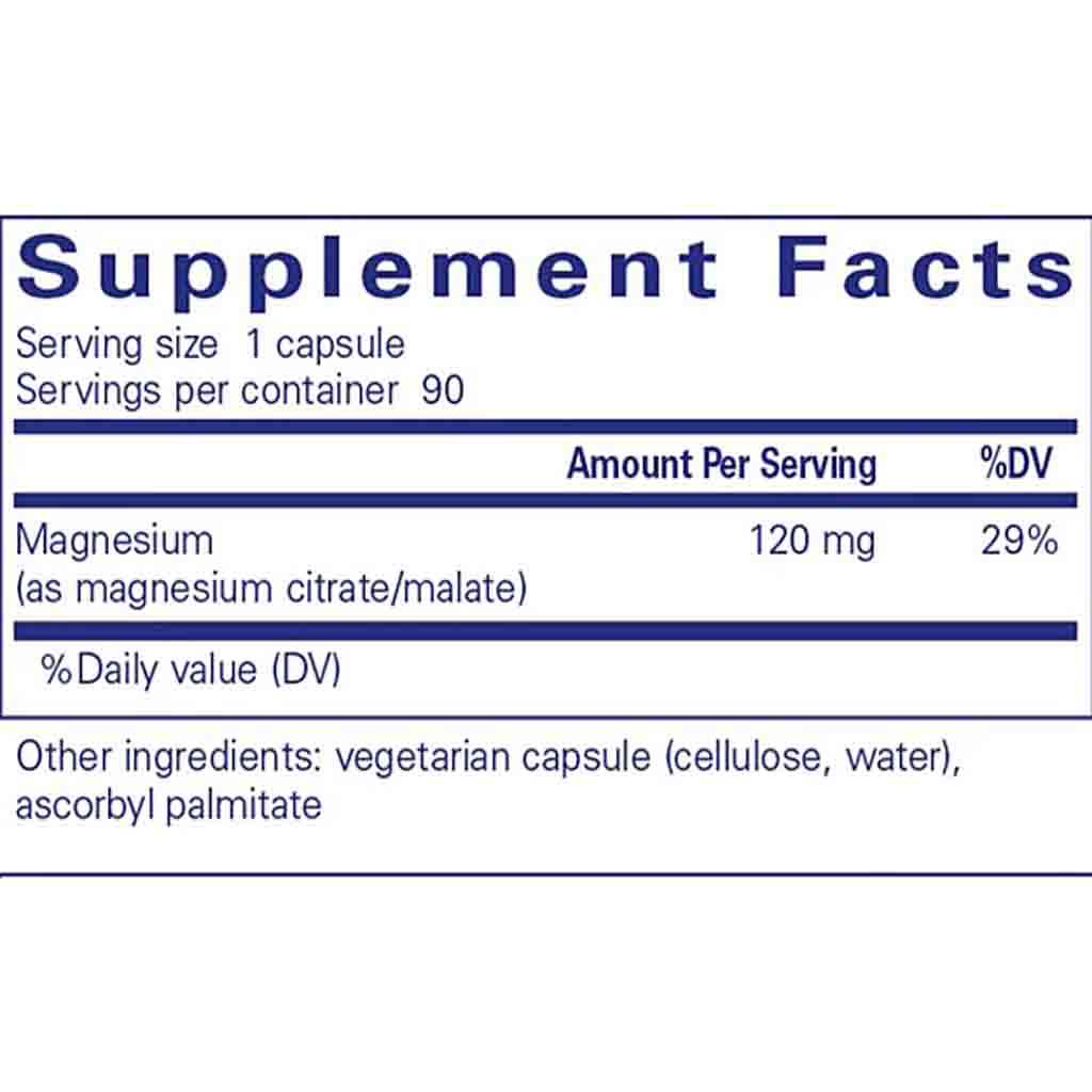Pure Encapsulations Magnesium (citrate/malate) 90c