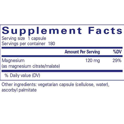 Pure Encapsulations Magnesium (citrate/malate) 180c