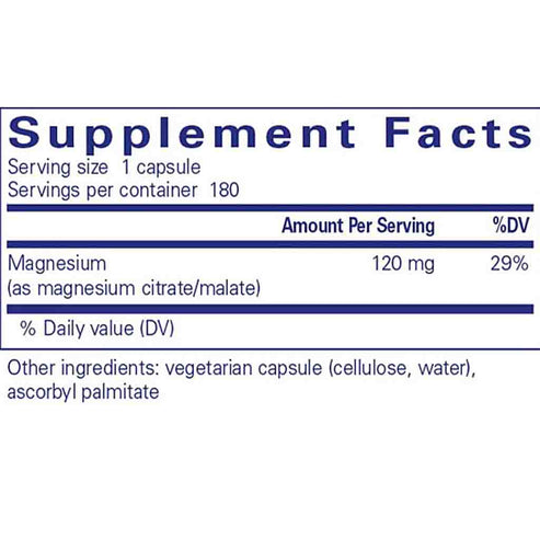 Pure Encapsulations Magnesium (citrate/malate) 180c