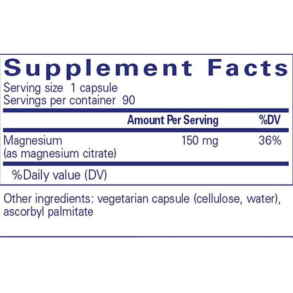 Pure Encapsulations Magnesium (citrate) 90c