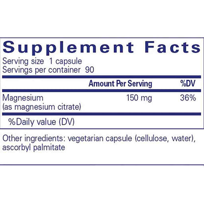 Pure Encapsulations Magnesium (citrate) 90c