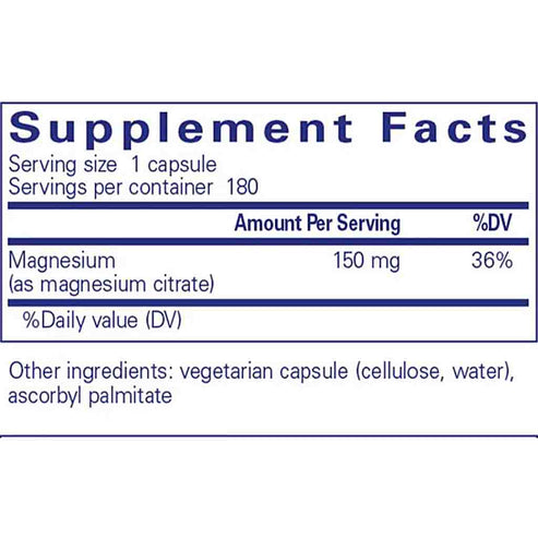 Pure Encapsulations Magnesium (citrate) 180c