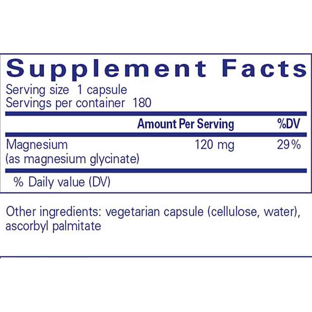 Pure Encapsulations Magnesium (glycinate) 180c