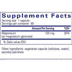 Pure Encapsulations Magnesium (glycinate) 120mg 90c