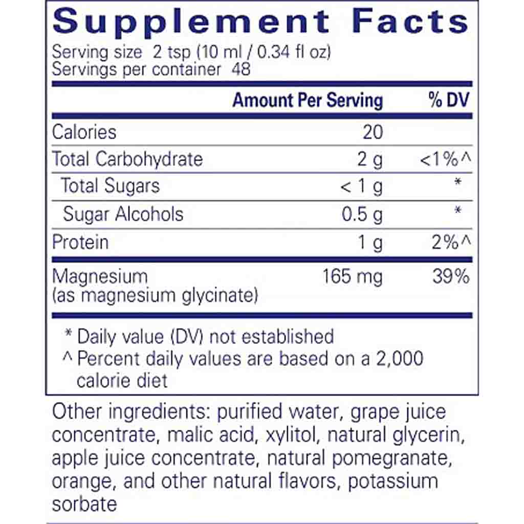 Pure Encapsulations Magnesium glycinate liquid 480 ml