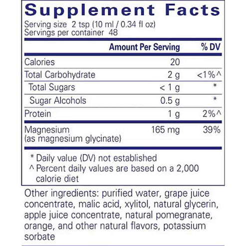 Pure Encapsulations Magnesium glycinate liquid 480 ml