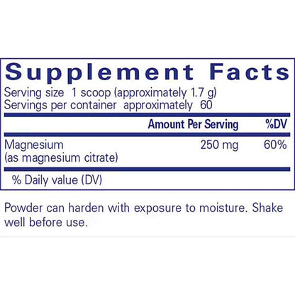 Pure Encapsulations Magnesium Powder (citrate) 107g