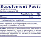 Pure Encapsulations Melatonin 20mg 60c