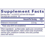Pure Encapsulations Melatonin Liquid 30 ml