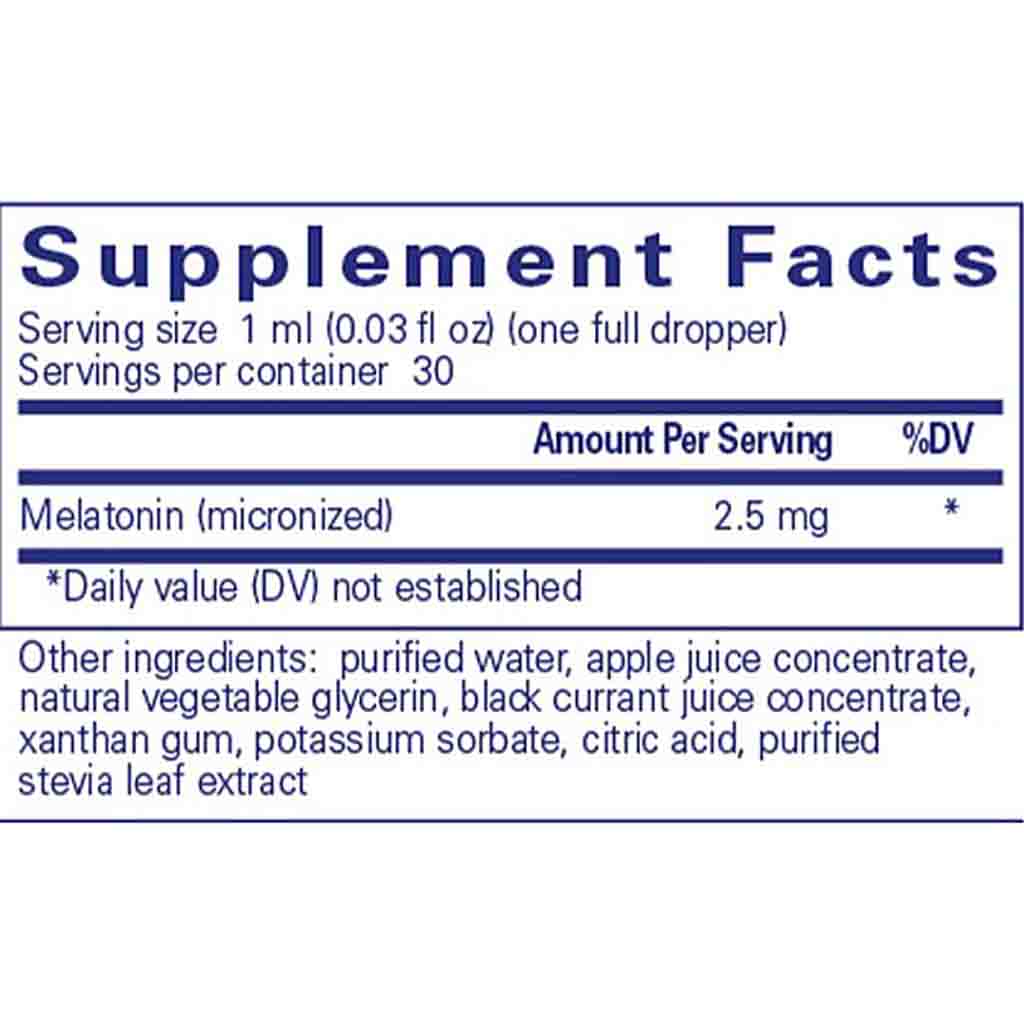 Pure Encapsulations Melatonin Liquid 30 ml