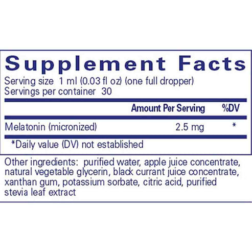 Pure Encapsulations Melatonin Liquid 30 ml