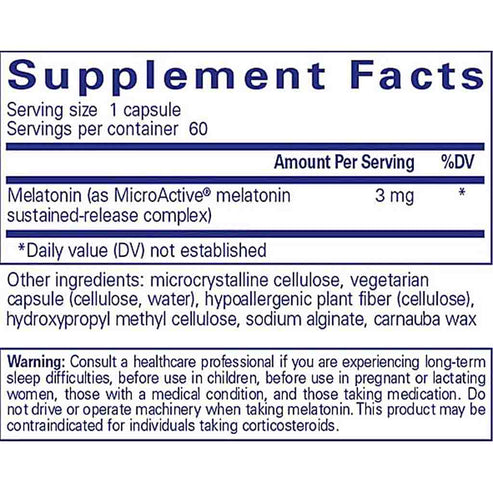 Pure Encapsulations Melatonin-SR 60c