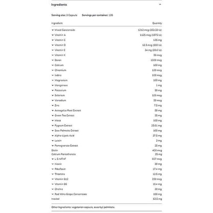 Pure Encapsulations Mens Nutrients 360c