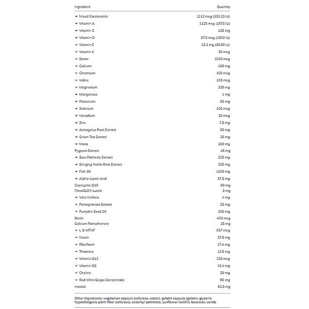 Pure Encapsulations Mens Pure Pack 30 Pkts