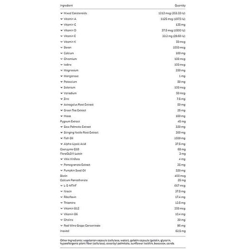 Pure Encapsulations Mens Pure Pack 30 Pkts