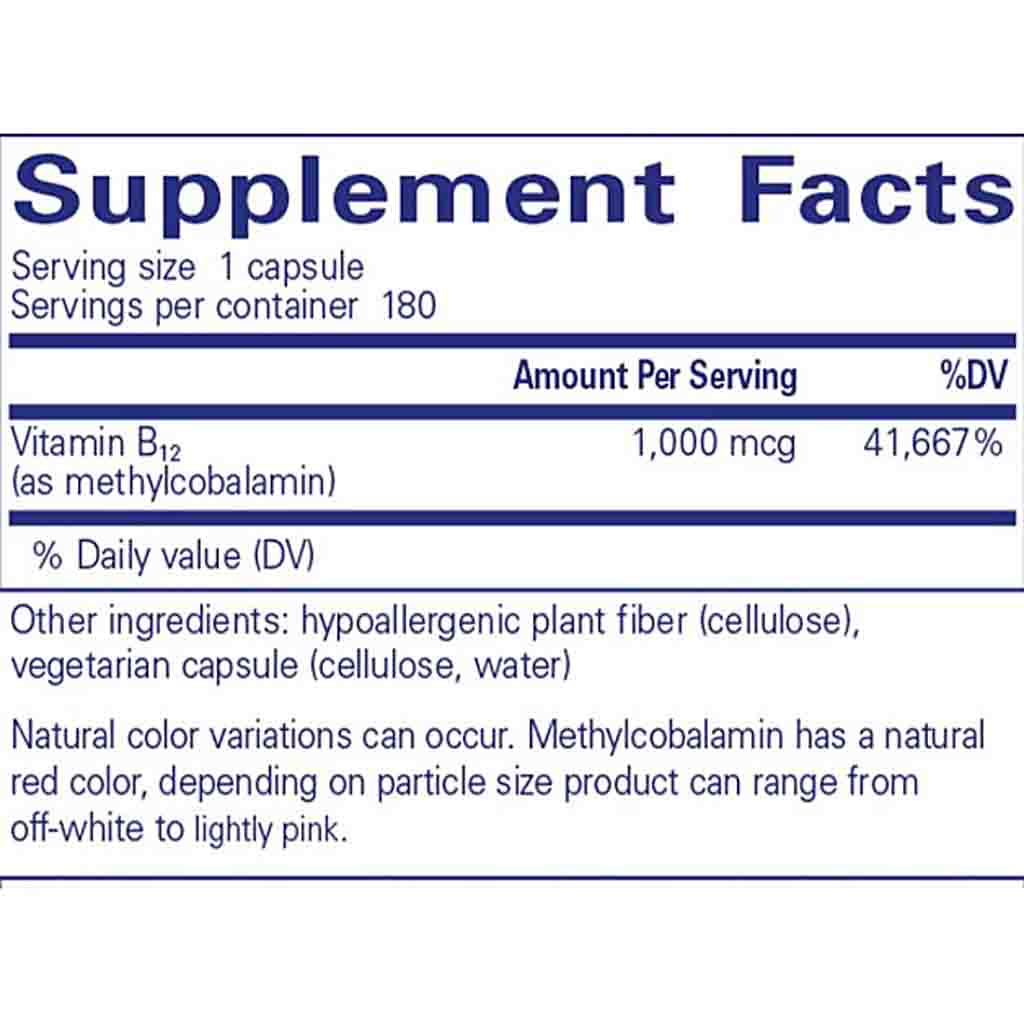Pure Encapsulations Methylcobalamin 180c