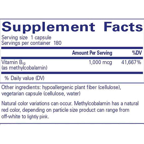 Pure Encapsulations Methylcobalamin 180c
