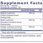 Pure Encapsulations M-R-S mushroom formula 120c