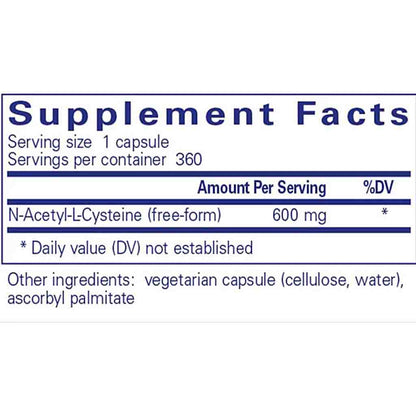 Pure Encapsulations NAC 600mg 360c