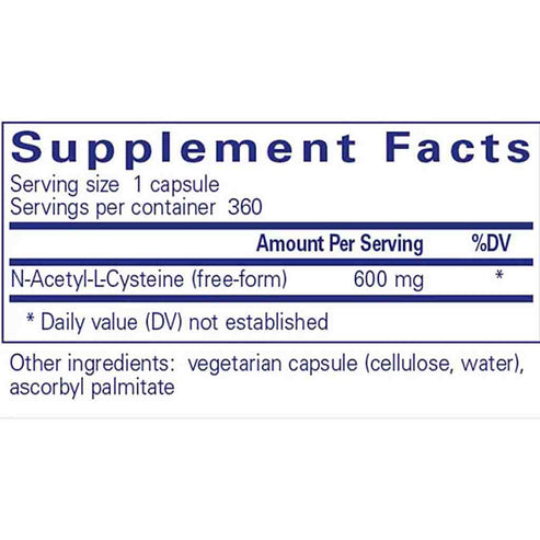 Pure Encapsulations NAC 600mg 360c