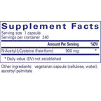 Pure Encapsulations NAC 900mg 240c
