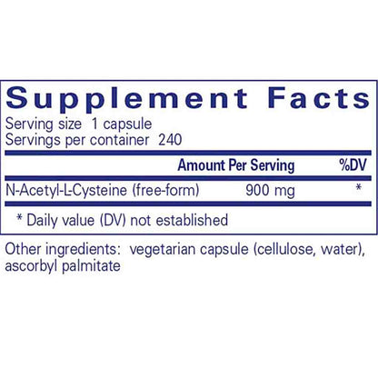 Pure Encapsulations NAC 900mg 240c