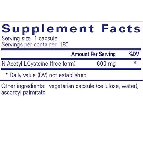 Pure Encapsulations NAC 600mg 180c