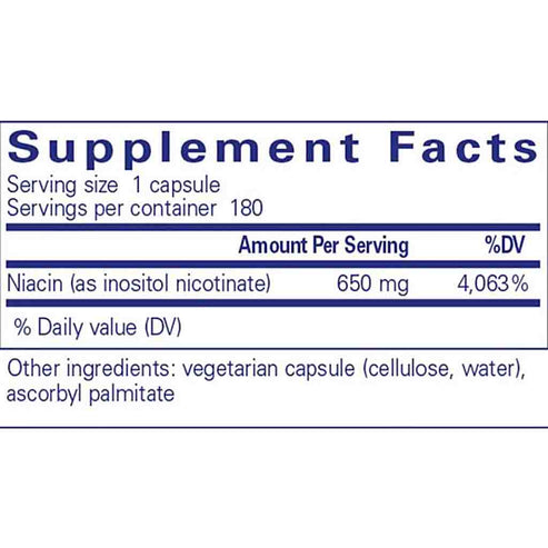 Pure Encapsulations Niacitol 650 mg 180c