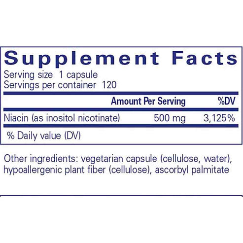 Pure Encapsulations Niacitol 500mg 120c