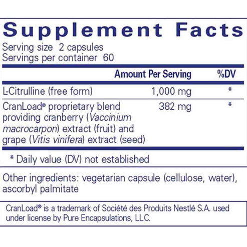 Pure Encapsulations Nitric Oxide Ultra 120C