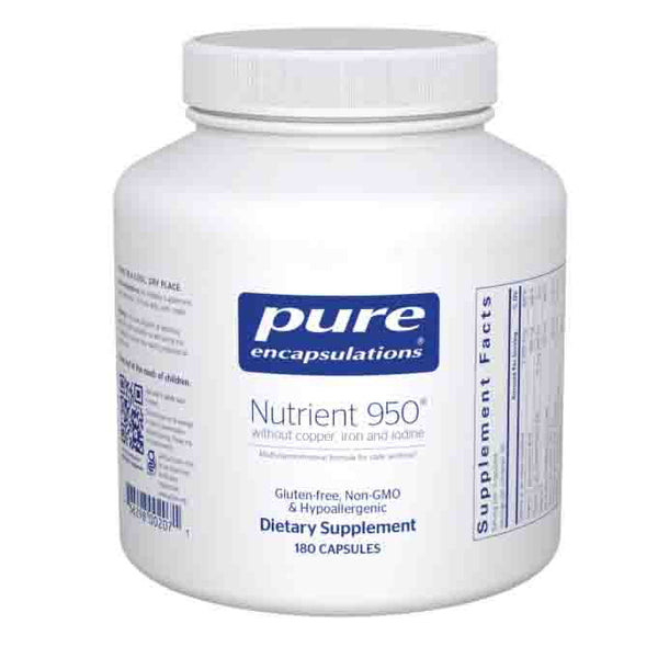 Pure Encapsulations Nutrient 950 without Copper, Iron & Iodine 180c
