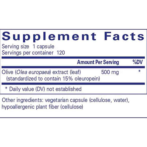 Pure Encapsulations Olive Leaf Extract 120c