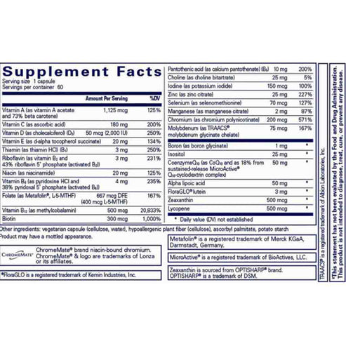 Pure Encapsulations O.N.E. Multivitamin 60c