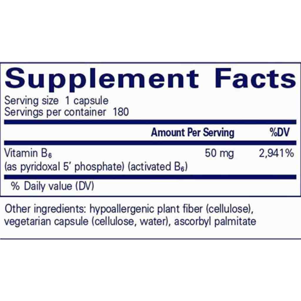 Pure Encapsulations P5P 50 (activated B6) 180c