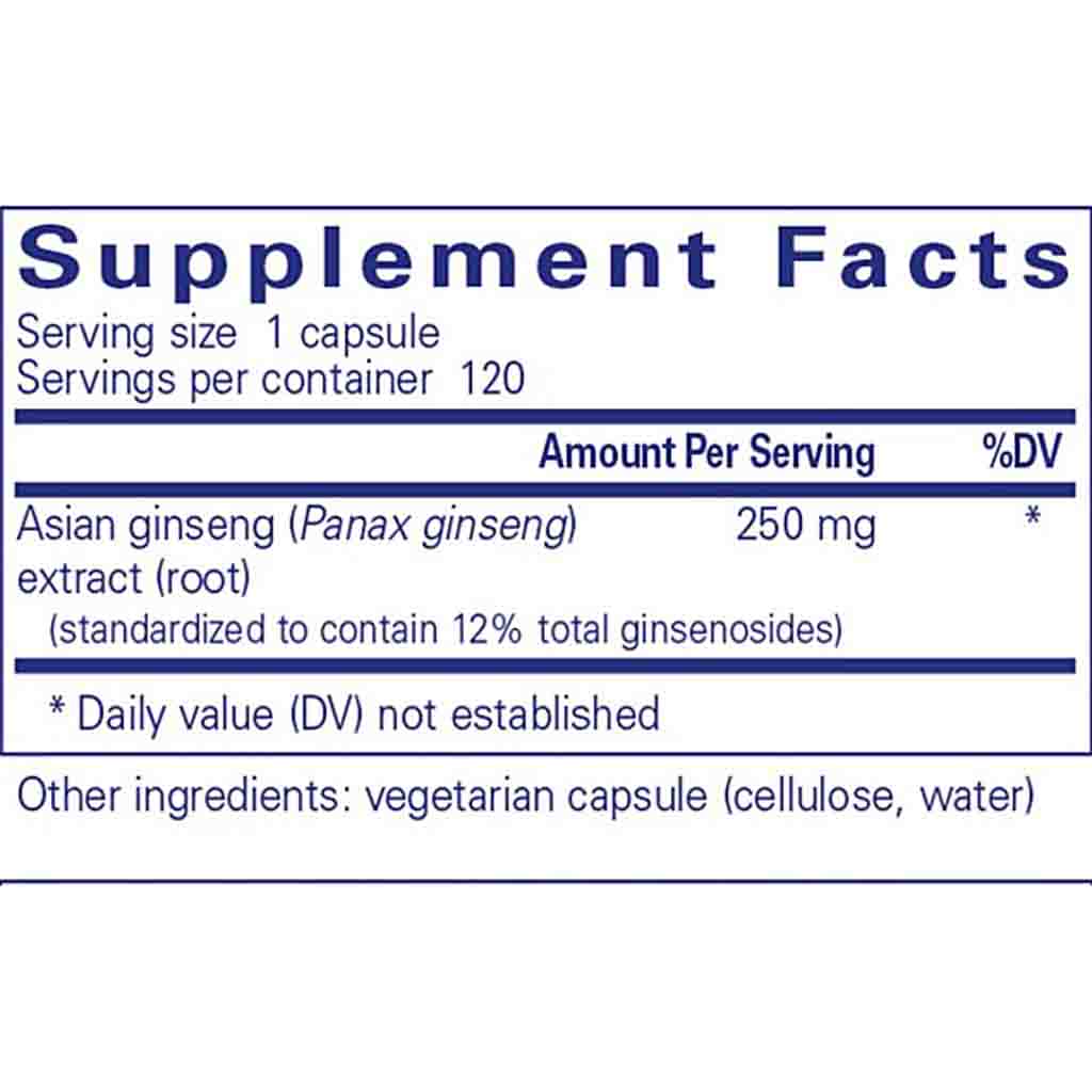 Pure Encapsulations Panax Ginseng 120c
