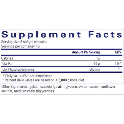 Pure Encapsulations Phosphatidylcholine 90sg