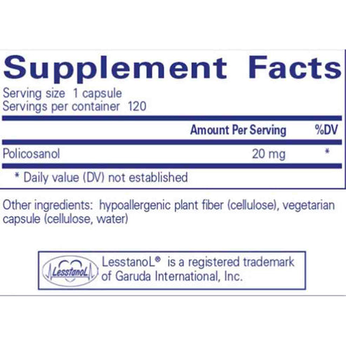 Pure Encapsulations Policosanol 20mg 120c
