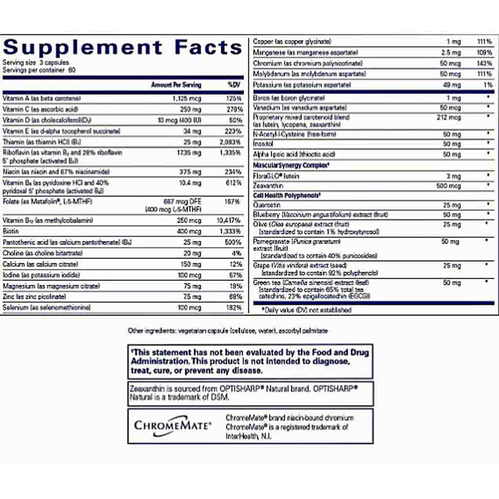 Pure Encapsulations Polyphenol Nutrients 180c