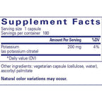 Pure Encapsulations Potassium (citrate) 180c