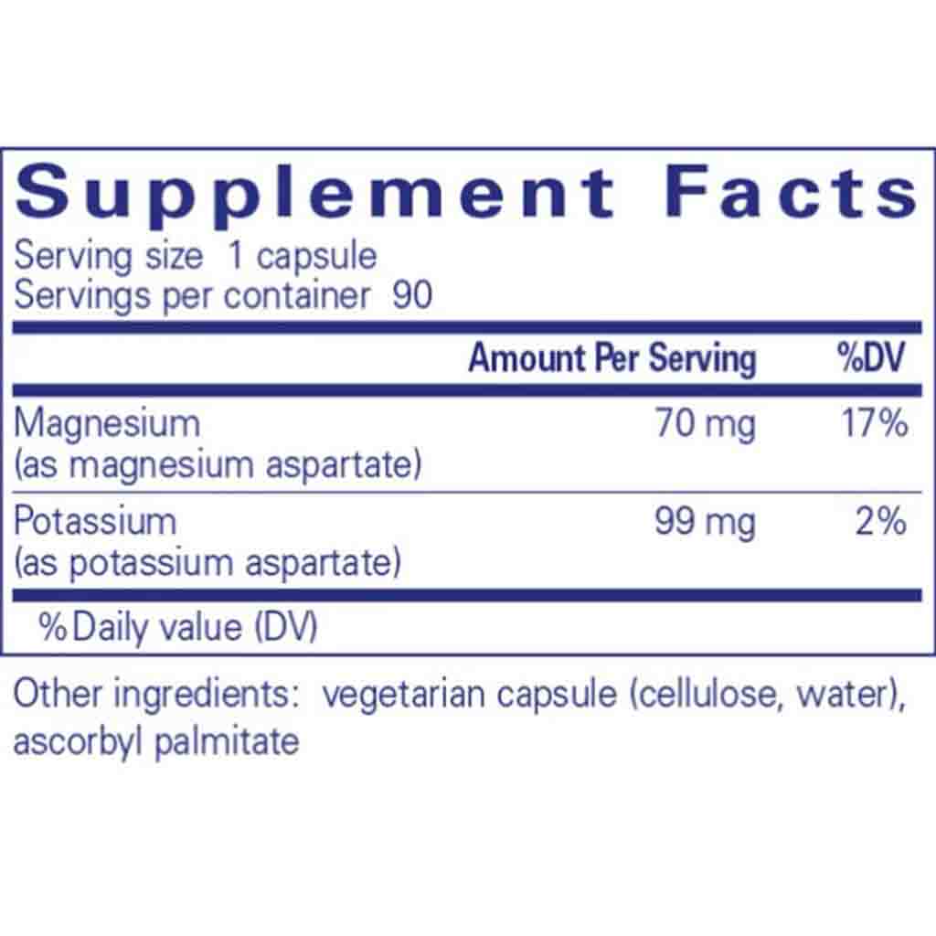 Pure Encapsulations Potassium Magnesium (aspartate) 90c