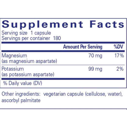 Pure Encapsulations Potassium Magnesium (aspartate) 180c