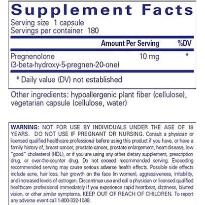 Pure Encapsulations Pregnenolone 10mg 180c